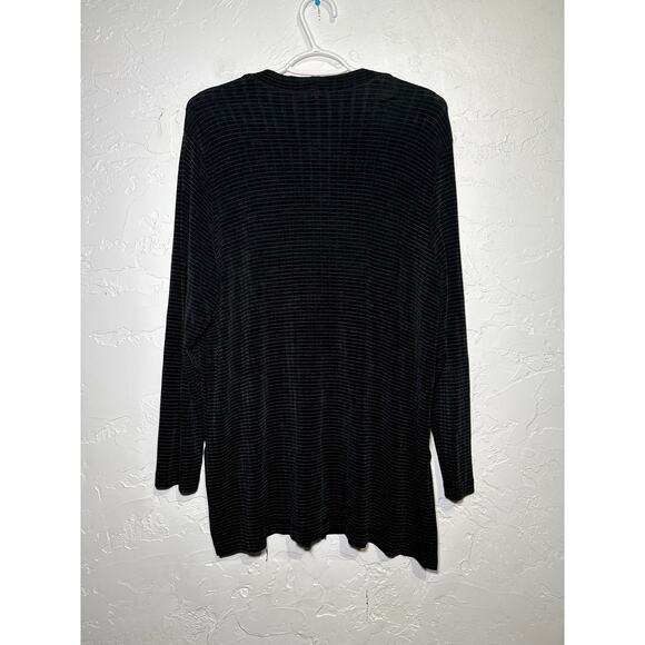 Private Editions by Chicos stretch button down blouse womens large elegant - Picture 5 of 8